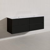 Lukka Cabarita 1500mm Modern Wall Hung Vanity PVC Single/Double Bowls Cabinet Variant Colour Available