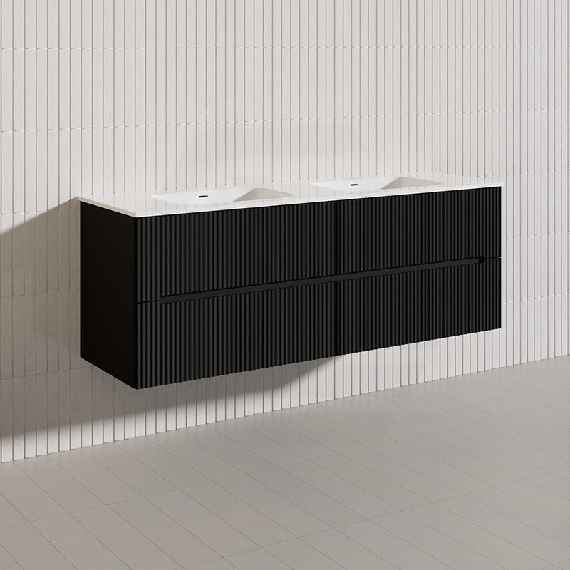 Lukka Cabarita 1500mm Modern Wall Hung Vanity PVC Single/Double Bowls Cabinet Variant Colour Available