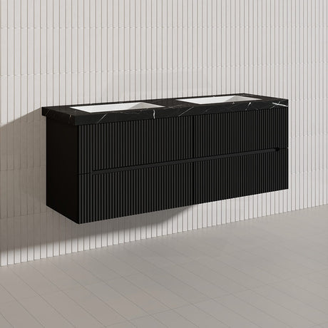 Lukka Cabarita 1500mm Modern Wall Hung Vanity PVC Single/Double Bowls Cabinet Variant Colour Available