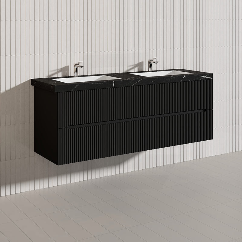 Lukka Cabarita 1500mm Modern Wall Hung Vanity PVC Single/Double Bowls Cabinet Variant Colour Available