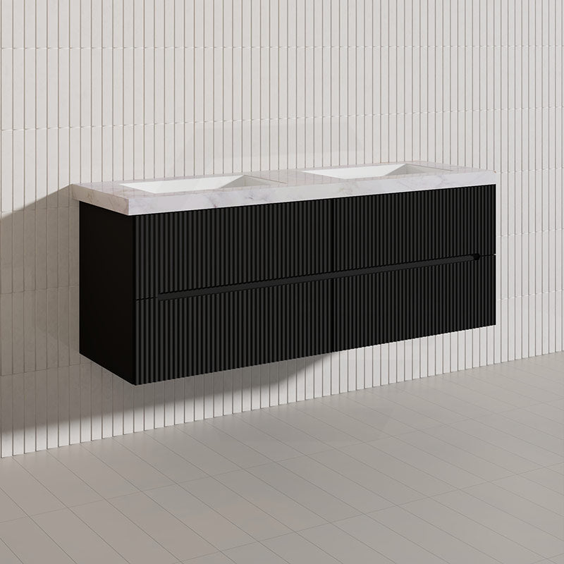 Lukka Cabarita 1500mm Modern Wall Hung Vanity PVC Single/Double Bowls Cabinet Variant Colour Available