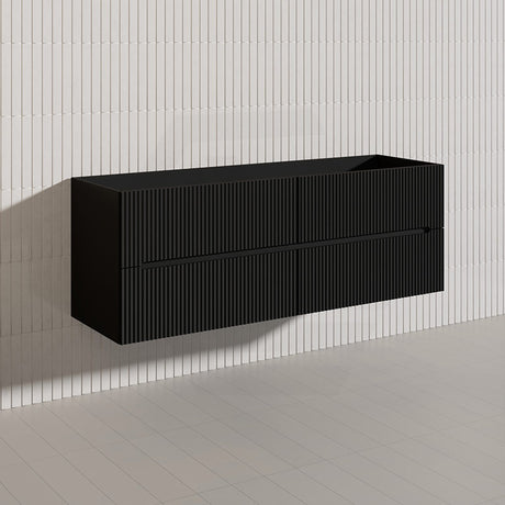 Lukka Cabarita 1500mm Modern Wall Hung Vanity PVC Single/Double Bowls Cabinet Variant Colour Available