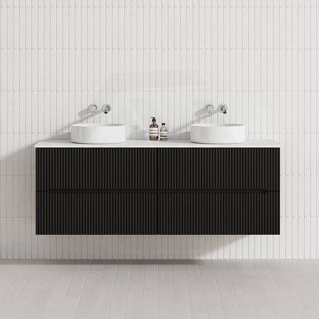 Lukka Cabarita 1500mm Modern Wall Hung Vanity PVC Single/Double Bowls Cabinet Variant Colour Available