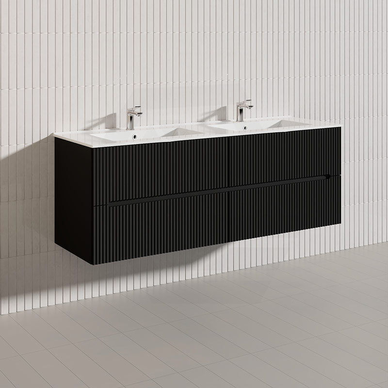 Lukka Cabarita 1500mm Modern Wall Hung Vanity PVC Single/Double Bowls Cabinet Variant Colour Available