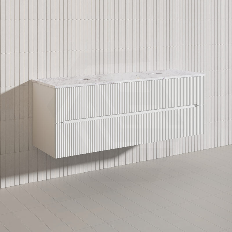 Lukka Cabarita 1500mm Modern Wall Hung Vanity PVC Single/Double Bowls Cabinet Variant Colour Available