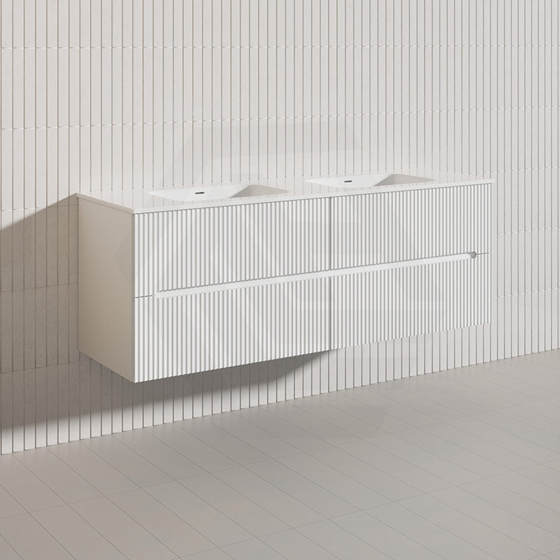 Lukka Cabarita 1500mm Modern Wall Hung Vanity PVC Single/Double Bowls Cabinet Variant Colour Available