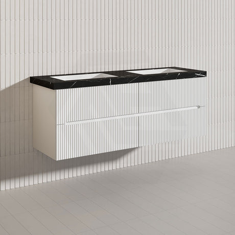 Lukka Cabarita 1500mm Modern Wall Hung Vanity PVC Single/Double Bowls Cabinet Variant Colour Available