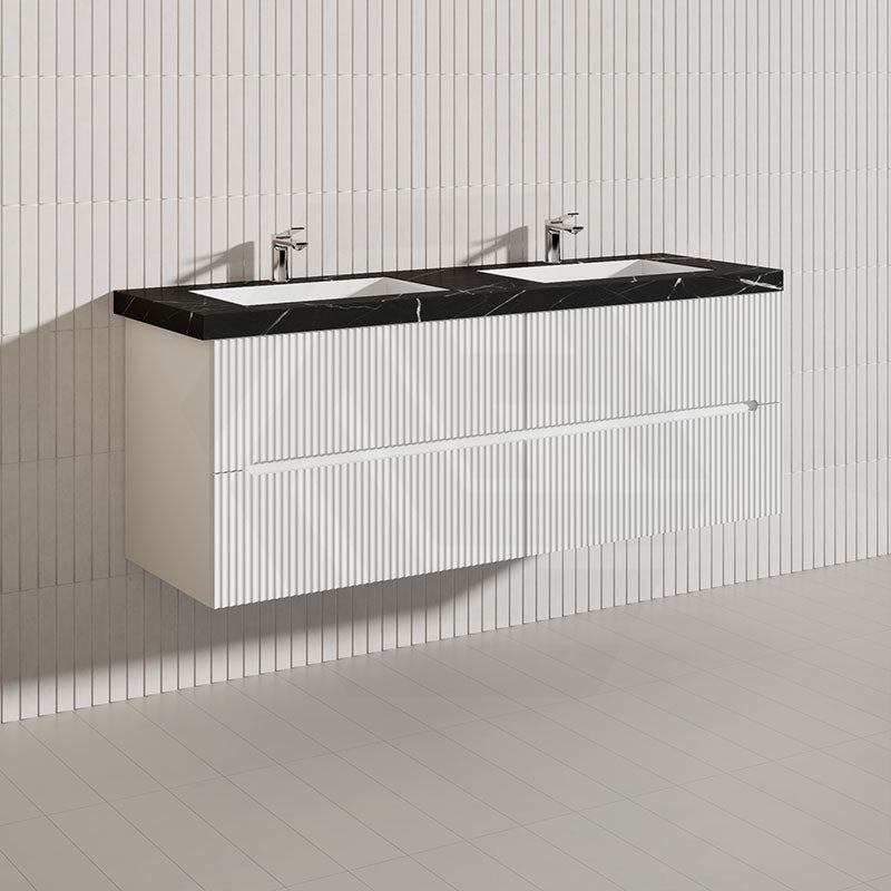Lukka Cabarita 1500mm Modern Wall Hung Vanity PVC Single/Double Bowls Cabinet Variant Colour Available