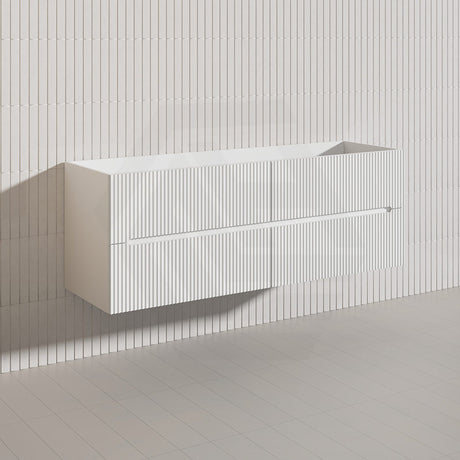 Lukka Cabarita 1500mm Modern Wall Hung Vanity PVC Single/Double Bowls Cabinet Variant Colour Available
