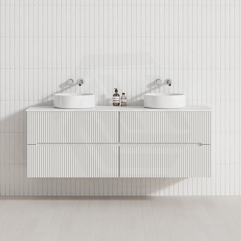 Lukka Cabarita 1500mm Modern Wall Hung Vanity PVC Single/Double Bowls Cabinet Variant Colour Available
