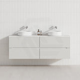 Lukka Cabarita 1500mm Modern Wall Hung Vanity PVC Single/Double Bowls Cabinet Variant Colour Available
