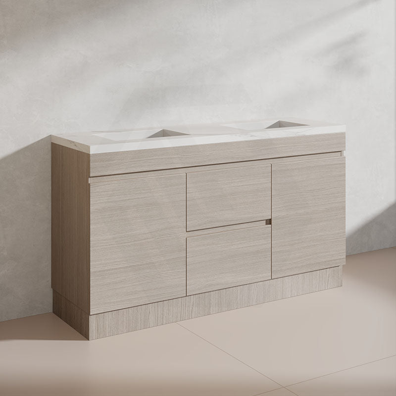 Lukka 1500mm Camden Morden Freestanding Vanity E0 MDF Cabinet Single/Double Bowls In Various Color