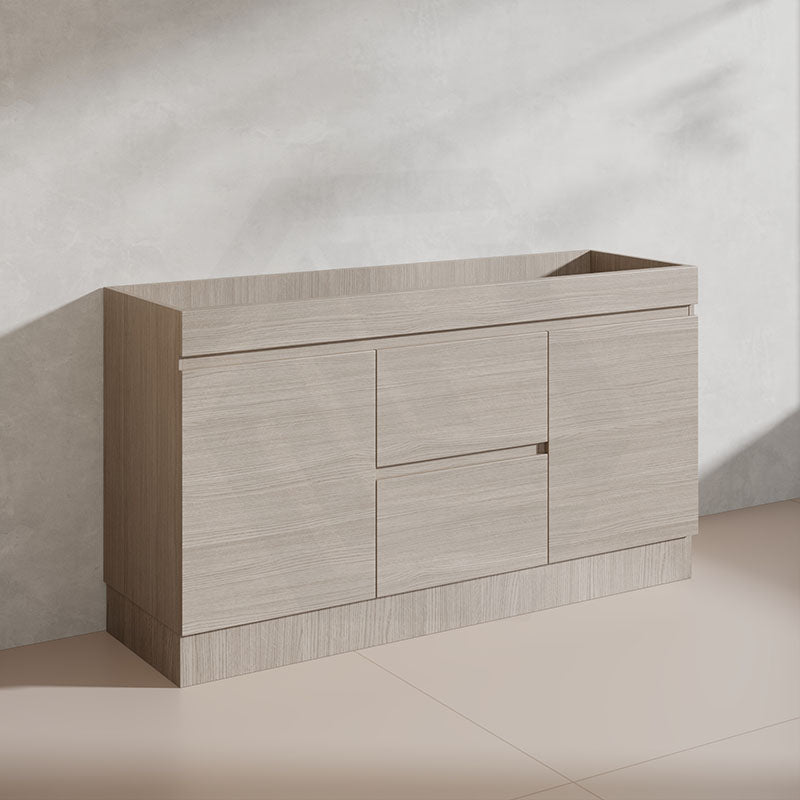 Lukka 1500mm Camden Morden Freestanding Vanity E0 MDF Cabinet Single/Double Bowls In Various Color