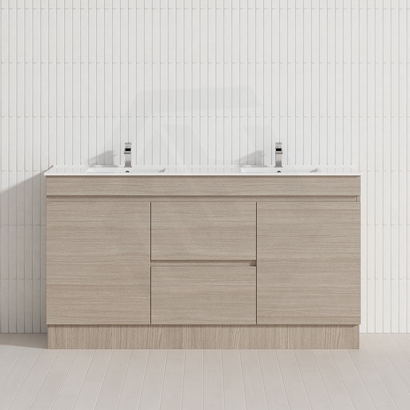 Lukka 1500mm Camden Morden Freestanding Vanity E0 MDF Cabinet Single/Double Bowls In Various Color