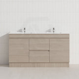 Lukka 1500mm Camden Morden Freestanding Vanity E0 MDF Cabinet Single/Double Bowls In Various Color