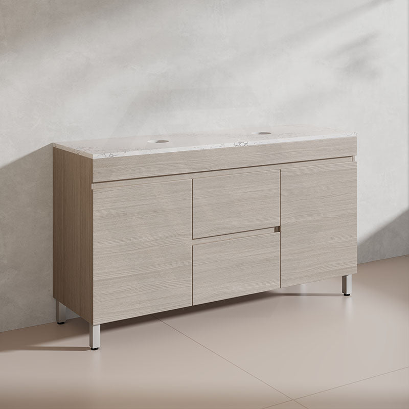 Lukka 1500mm Camden Morden Freestanding Vanity E0 MDF Cabinet Single/Double Bowls In Various Color
