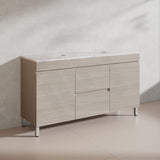 Lukka 1500mm Camden Morden Freestanding Vanity E0 MDF Cabinet Single/Double Bowls In Various Color