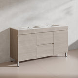 Lukka 1500mm Camden Morden Freestanding Vanity E0 MDF Cabinet Single/Double Bowls In Various Color