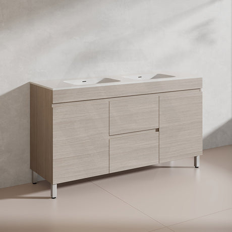 Lukka 1500mm Camden Morden Freestanding Vanity E0 MDF Cabinet Single/Double Bowls In Various Color
