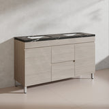 Lukka 1500mm Camden Morden Freestanding Vanity E0 MDF Cabinet Single/Double Bowls In Various Color
