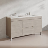 Lukka 1500mm Camden Morden Freestanding Vanity E0 MDF Cabinet Single/Double Bowls In Various Color