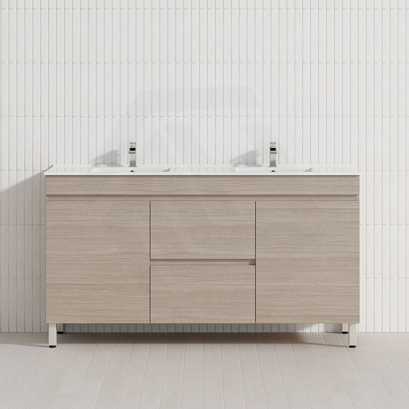 Lukka 1500mm Camden Morden Freestanding Vanity E0 MDF Cabinet Single/Double Bowls In Various Color