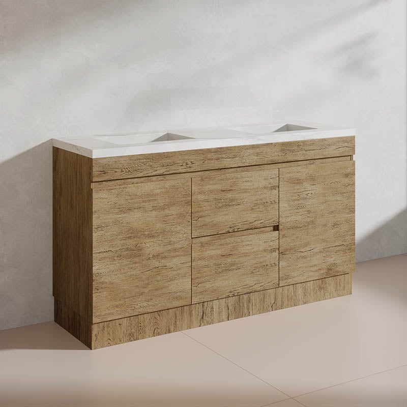 Lukka 1500mm Camden Morden Freestanding Vanity E0 MDF Cabinet Single/Double Bowls In Various Color