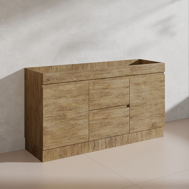 Lukka 1500mm Camden Morden Freestanding Vanity E0 MDF Cabinet Single/Double Bowls In Various Color