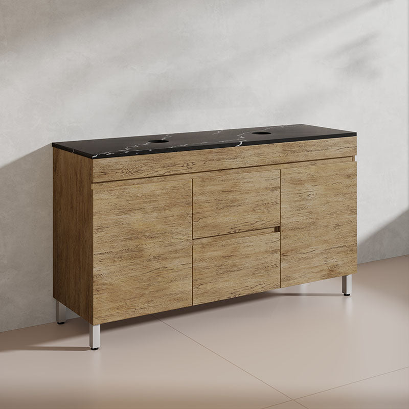 Lukka 1500mm Camden Morden Freestanding Vanity E0 MDF Cabinet Single/Double Bowls In Various Color