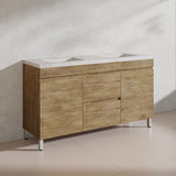 Lukka 1500mm Camden Morden Freestanding Vanity E0 MDF Cabinet Single/Double Bowls In Various Color