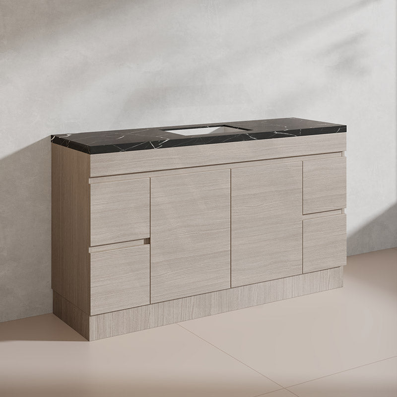 Lukka 1500mm Camden Morden Freestanding Vanity E0 MDF Cabinet Single/Double Bowls In Various Color