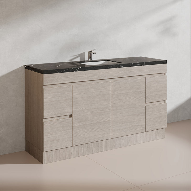 Lukka 1500mm Camden Morden Freestanding Vanity E0 MDF Cabinet Single/Double Bowls In Various Color