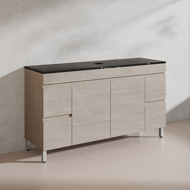 Lukka 1500mm Camden Morden Freestanding Vanity E0 MDF Cabinet Single/Double Bowls In Various Color