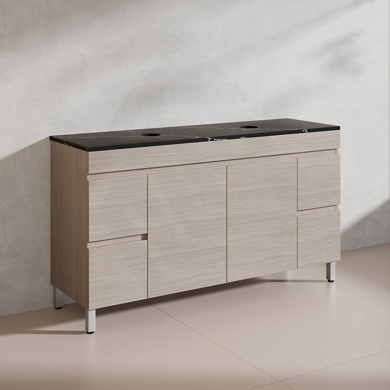 Lukka 1500mm Camden Morden Freestanding Vanity E0 MDF Cabinet Single/Double Bowls In Various Color