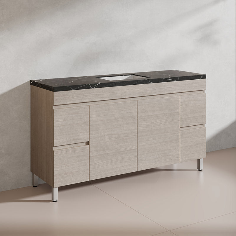Lukka 1500mm Camden Morden Freestanding Vanity E0 MDF Cabinet Single/Double Bowls In Various Color