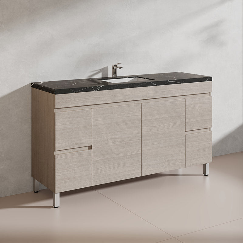 Lukka 1500mm Camden Morden Freestanding Vanity E0 MDF Cabinet Single/Double Bowls In Various Color