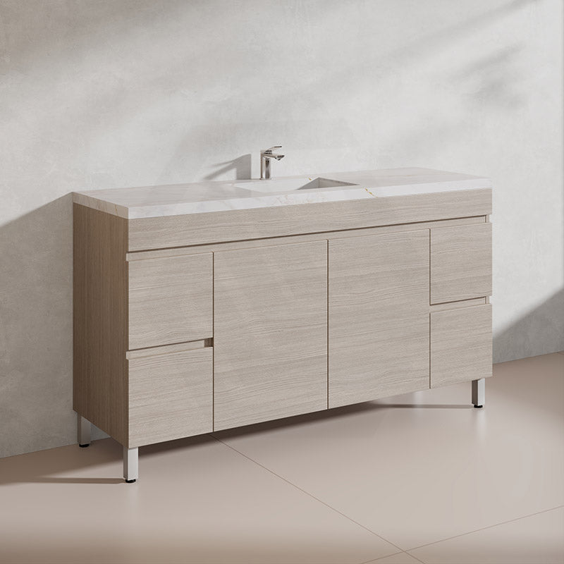 Lukka 1500mm Camden Morden Freestanding Vanity E0 MDF Cabinet Single/Double Bowls In Various Color