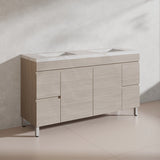 Lukka 1500mm Camden Morden Freestanding Vanity E0 MDF Cabinet Single/Double Bowls In Various Color