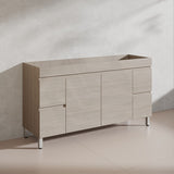 Lukka 1500mm Camden Morden Freestanding Vanity E0 MDF Cabinet Single/Double Bowls In Various Color