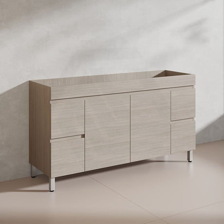 Lukka 1500mm Camden Morden Freestanding Vanity E0 MDF Cabinet Single/Double Bowls In Various Color