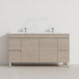 Lukka 1500mm Camden Morden Freestanding Vanity E0 MDF Cabinet Single/Double Bowls In Various Color