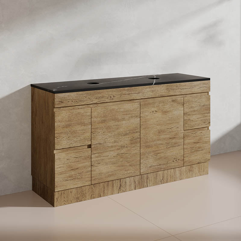 Lukka 1500mm Camden Morden Freestanding Vanity E0 MDF Cabinet Single/Double Bowls In Various Color