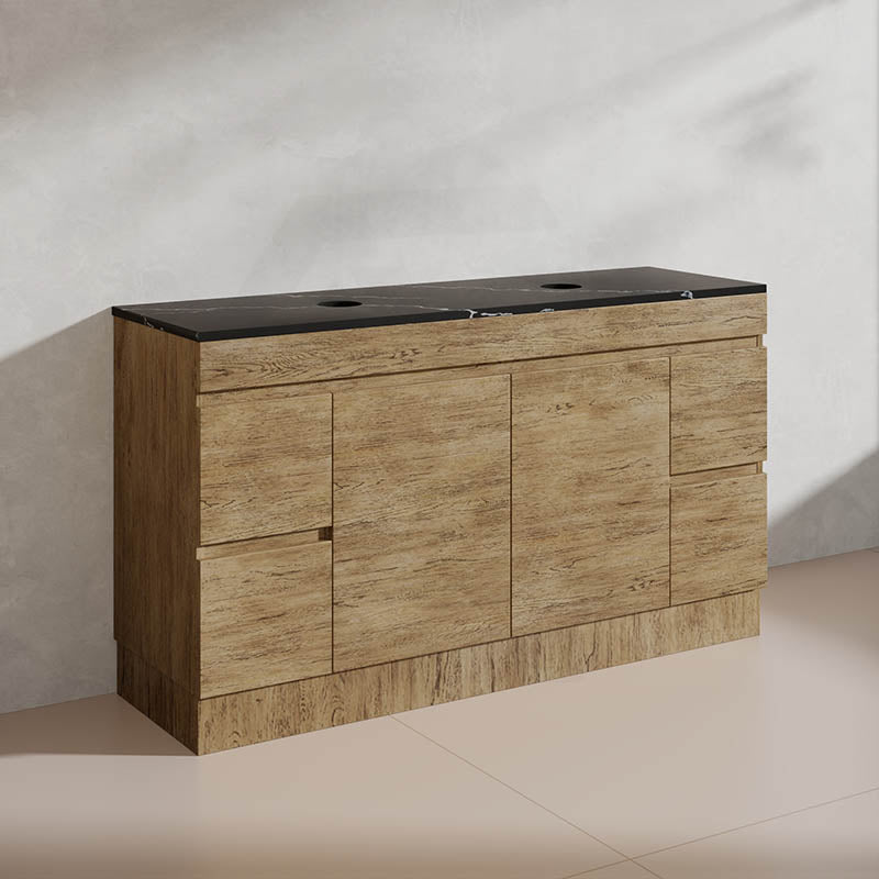 Lukka 1500mm Camden Morden Freestanding Vanity E0 MDF Cabinet Single/Double Bowls In Various Color