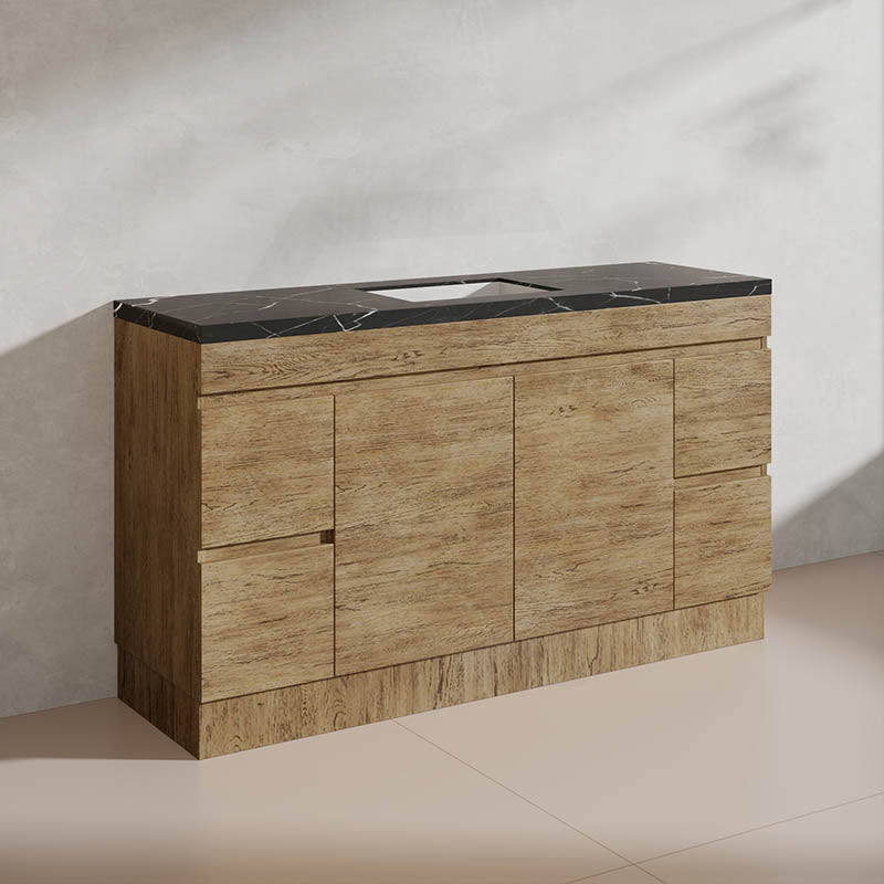 Lukka 1500mm Camden Morden Freestanding Vanity E0 MDF Cabinet Single/Double Bowls In Various Color