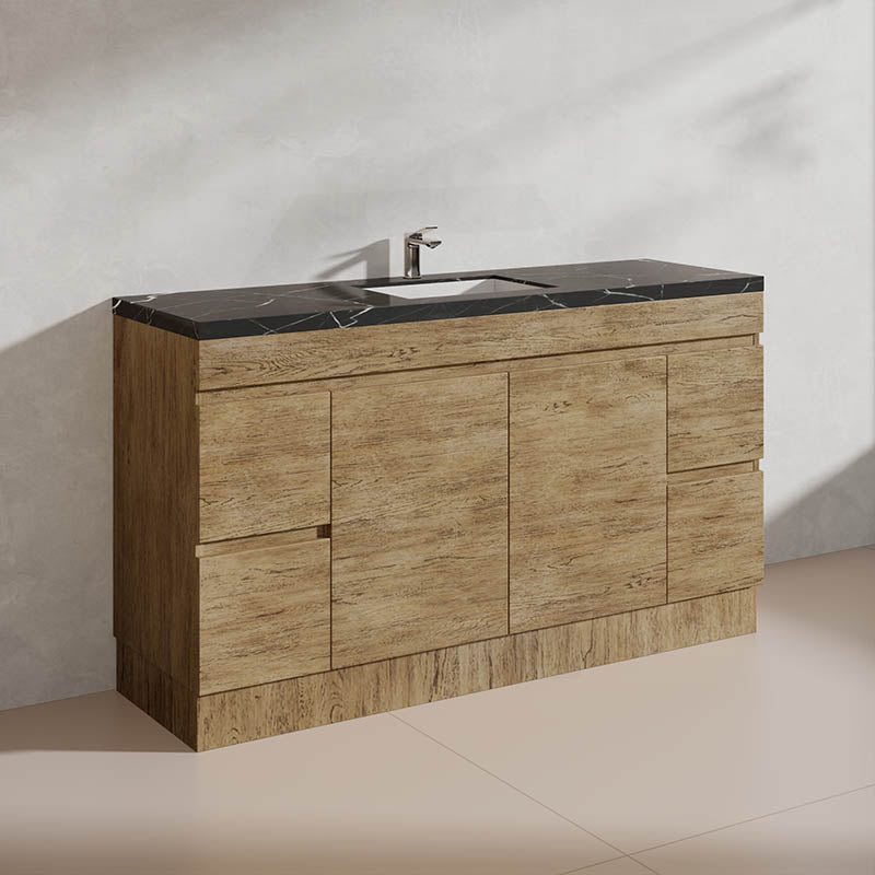 Lukka 1500mm Camden Morden Freestanding Vanity E0 MDF Cabinet Single/Double Bowls In Various Color