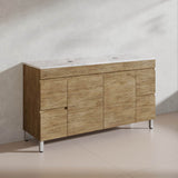 Lukka 1500mm Camden Morden Freestanding Vanity E0 MDF Cabinet Single/Double Bowls In Various Color