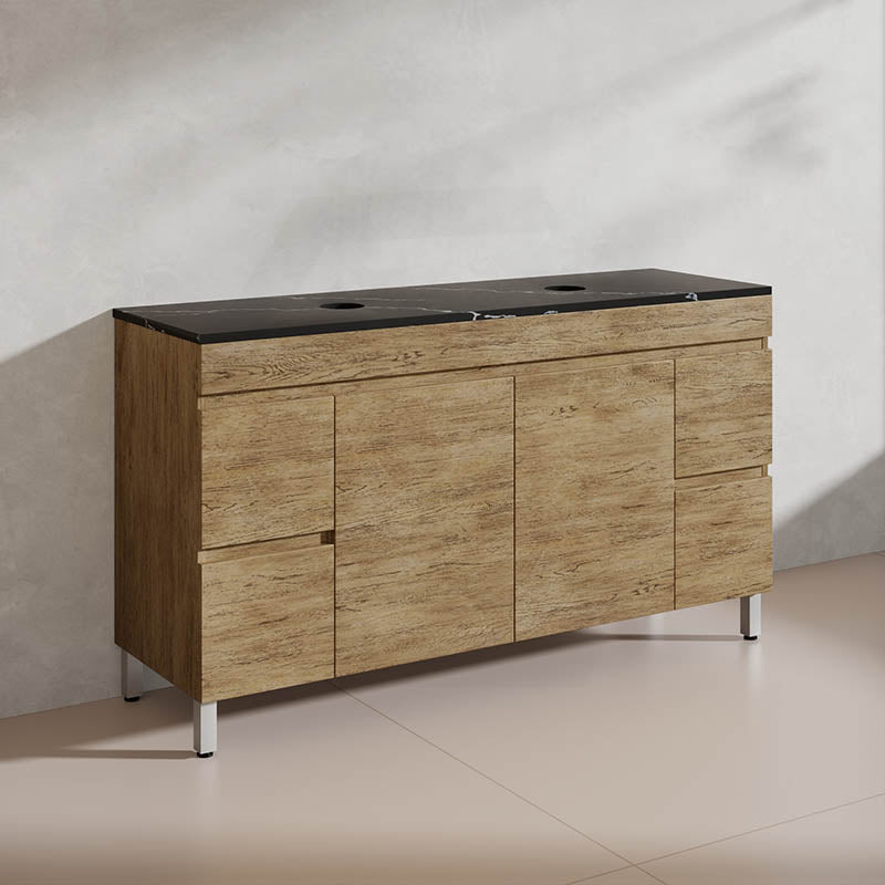 Lukka 1500mm Camden Morden Freestanding Vanity E0 MDF Cabinet Single/Double Bowls In Various Color