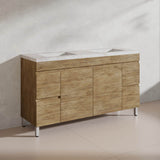 Lukka 1500mm Camden Morden Freestanding Vanity E0 MDF Cabinet Single/Double Bowls In Various Color