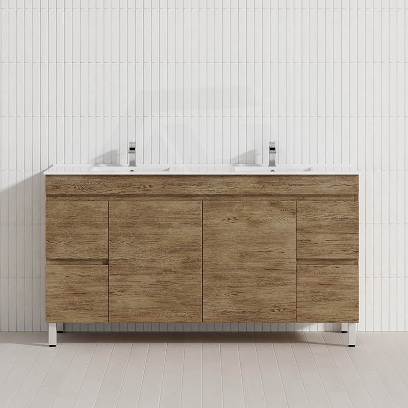 Lukka 1500mm Camden Morden Freestanding Vanity E0 MDF Cabinet Single/Double Bowls In Various Color