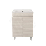 Lukka Camden Modern 600mm Narrow Freestanding Vanity E0 MDF Wood Grain PVC Film Cabinet Variant Colour Available